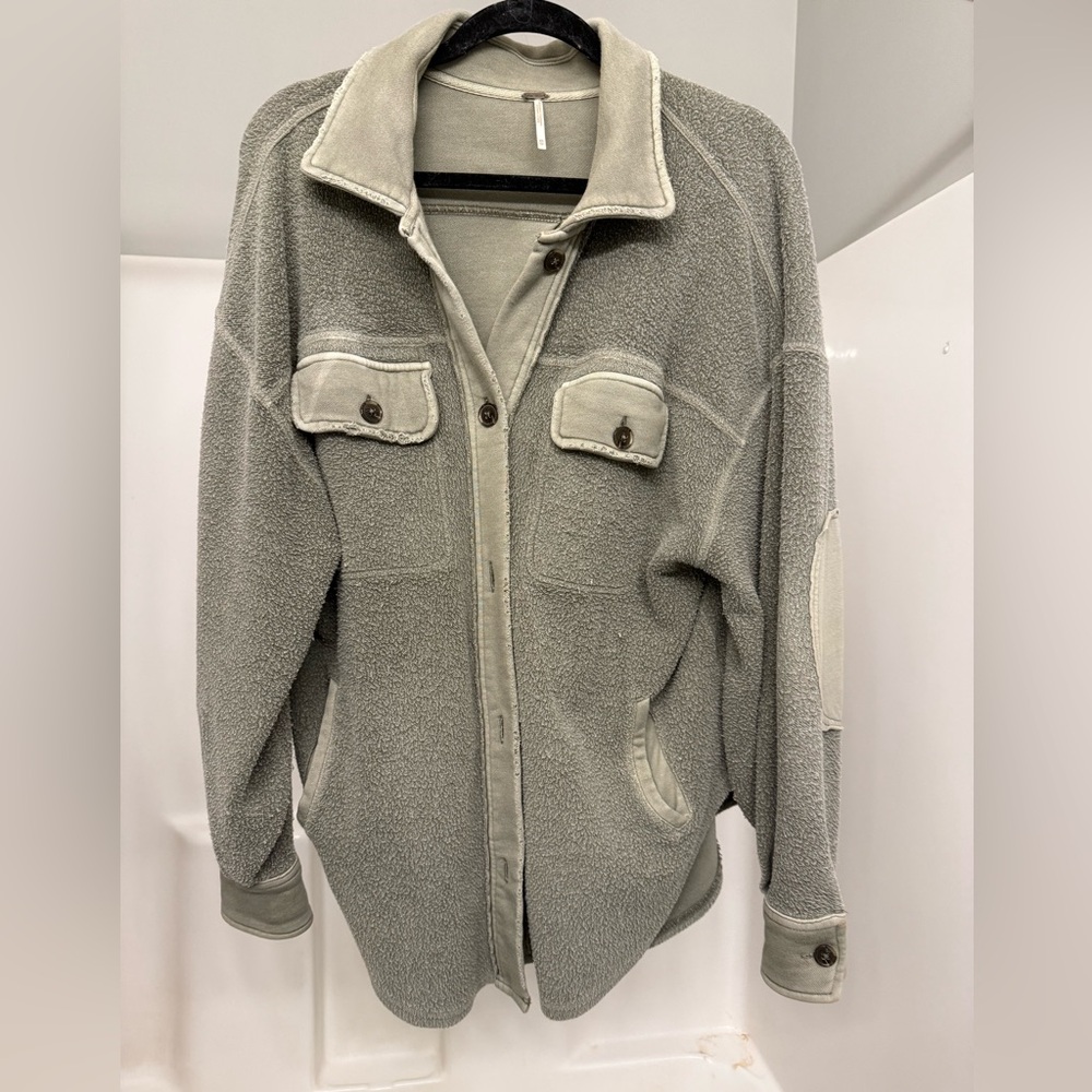Free People Button Up Ruby Jacket - Picture 2 of 2